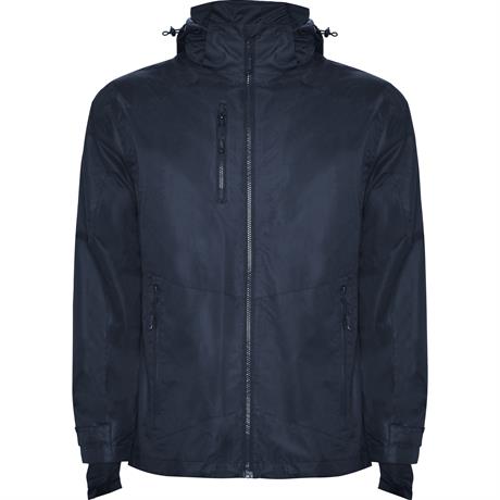 Chaqueta impermeable en tejido cuadrillé